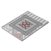 Alternatives geometrisches Notebook Notizblock (Linke Seite)