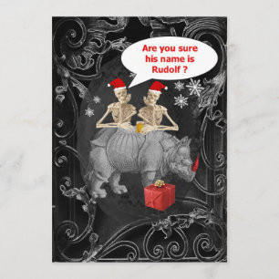 Alternatives lustiges gotisches Weihnachten Einladung