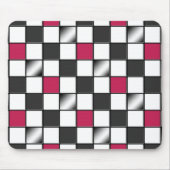 Alternatives rosa kariertes mousepad (Vorne)