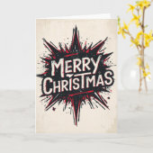 alternatives Weihnachtskarte Karte (Gelbe Blume)
