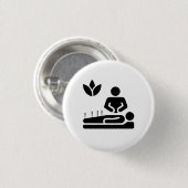 Alternativmedizin-Piktogramm-Knopf Button (Vorne & Hinten)
