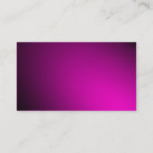 Alternativtöne - beleuchtet - Hot Pink Visitenkarte (Rückseite)
