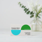 Alternativzeichen II - Blau und Grün Visitenkarte (Stehend Vorderseite)