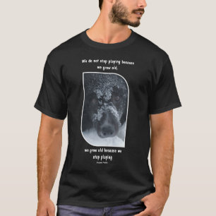 Alternde Inspirierende Zitat Border Collie T-Shirt