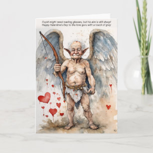 Alternder Cupid Valentinstagskarte Dankeskarte