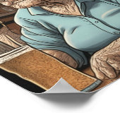 alternder Spaß l Old Lady Drink Beer and Shot Poster (Ecke)