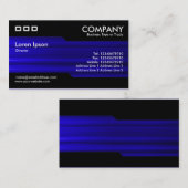 Alternierend - Pinselblaue Textur Visitenkarte (Vorne/Hinten)