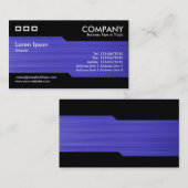 Alternierend - Pinselblaue Textur Visitenkarte (Vorne/Hinten)