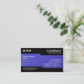 Alternierend - Pinselblaue Textur Visitenkarte (Stehend Vorderseite)