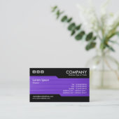 Alternierend - Pinselviolette Textur Visitenkarte (Stehend Vorderseite)