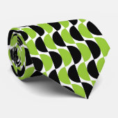 Alternierende Crescents 03 - Mars Green und Black Krawatte (Gerollt)