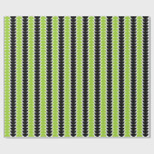 Alternierende Crescents 04 - Mars Green und Black Geschenkpapier (Flach)