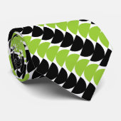 Alternierende Crescents 04a - Mars Green Krawatte (Gerollt)