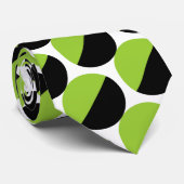 Alternierende Crescents 05a - Mars Green Krawatte (Gerollt)