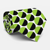 Alternierende Crescents 06a - Mars Green Krawatte (Gerollt)
