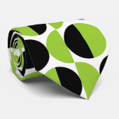 Alternierende Crescents 07 - Mars Green und Black Krawatte (Gerollt)
