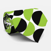 Alternierende Crescents 07a - Martian Green Krawatte (Gerollt)