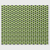 Alternierende Crescents 08 - Mars Green und Black Geschenkpapier (Flach)