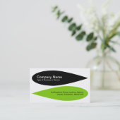 Alternierende Petalen - Schwarz und Grün des Mars Visitenkarte (Stehend Vorderseite)