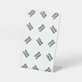 Alternierendes Geschäftslogo oder Bildmuster | Wei Sockelschild (Vorderseite)