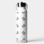 Alternierendes Geschäftslogo oder Bildmuster | Wei Trinkflasche (Vorderseite)