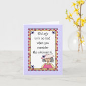 Alters-Alternativgeburtstag Karte (Gelbe Blume)