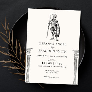 Alters griechischer Soldat Reich  Einladung