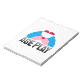 ALTERS-SPIEL-REGENBOGEN NOTIZBLOCK (Rotiert)