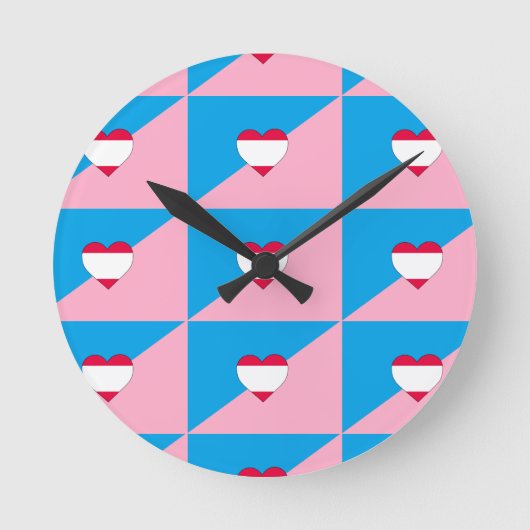 ALTERS-SPIEL-STOLZ-FLAGGE RUNDE WANDUHR (Vorderseite)