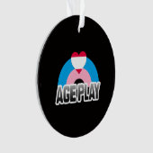 Alters-Spiel-Stolz Ornament (Vorderseite)
