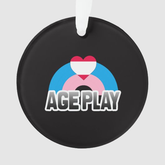 Alters-Spiel-Stolz Ornament (Vorderseite)
