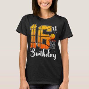 Alters Spieler 16. Basketball 16 T-Shirt