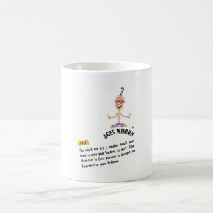 Alters Weisheit Tasse "Wahrheit" Comic Weg zur Wah