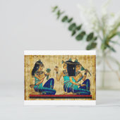 ALTERSÄGYPTISCHES MALEN POSTKARTE (Stehend Vorderseite)