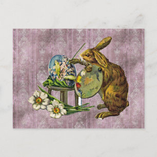 Altersgemaltes Ostern Postkarte