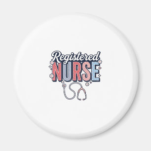 Altersgerechtes Krankenpfleger-Vektor-Shirt-Design Magnet