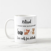 Altersgeschenk für Katzenrüber, Tasse für das Ruhe (Links)