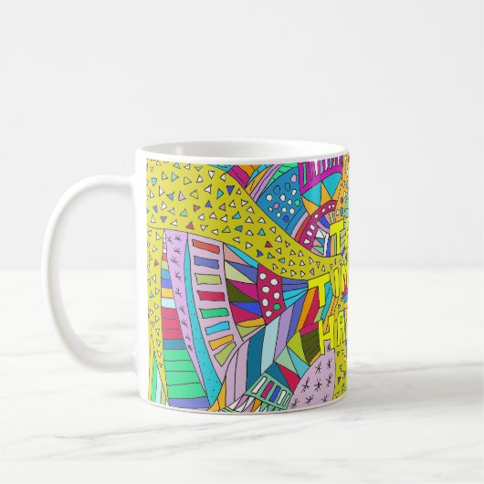 Altersgeschenk, positive Bestätigung, Spaß Kaffeetasse (Links)