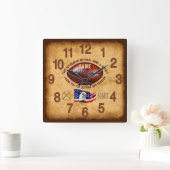 Altersgeschenke für Männer, Nachrichten, Namen und Quadratische Wanduhr (Zuhause)