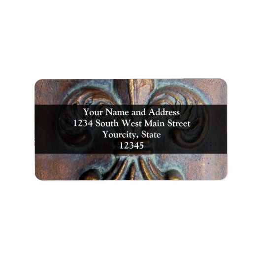 Altersheim-Lilie Adressaufkleber (Vorne)