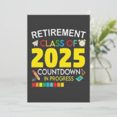 Altersklasse 2025 Countdown im Prozess Einladung (Stehend Vorderseite)