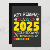 Altersklasse 2025 Countdown im Prozess Einladung (Vorne/Hinten)