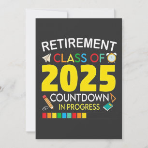 Altersklasse 2025 Countdown im Prozess Feiertagskarte