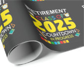 Altersklasse 2025 Countdown im Prozess Geschenkpapier (Rolleneckpunkt)