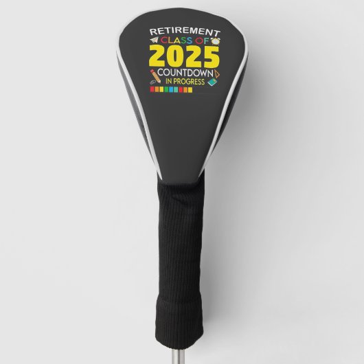 Altersklasse 2025 Countdown im Prozess Golf Headcover (Vorderseite)