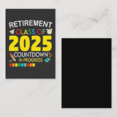 Altersklasse 2025 Countdown im Prozess Mitteilungskarte (Vorne/Hinten)