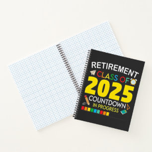 Altersklasse 2025 Countdown im Prozess Notizblock