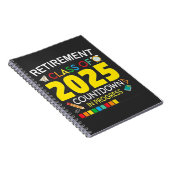 Altersklasse 2025 Countdown im Prozess Notizblock (Rechte Seite)