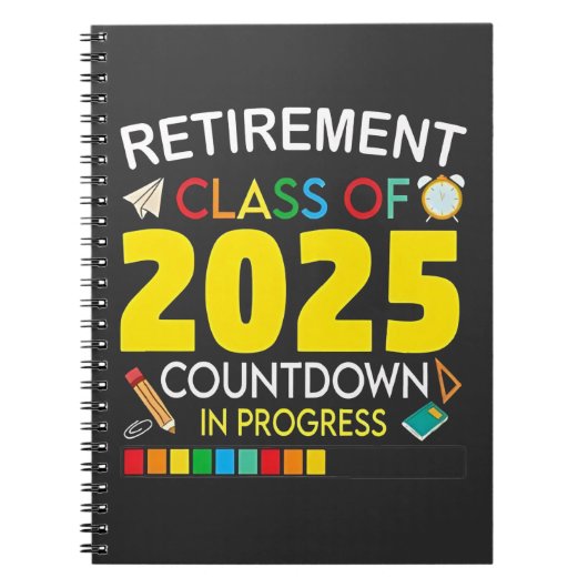 Altersklasse 2025 Countdown im Prozess Notizblock (Vorderseite)