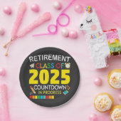 Altersklasse 2025 Countdown im Prozess Pappteller (Party)